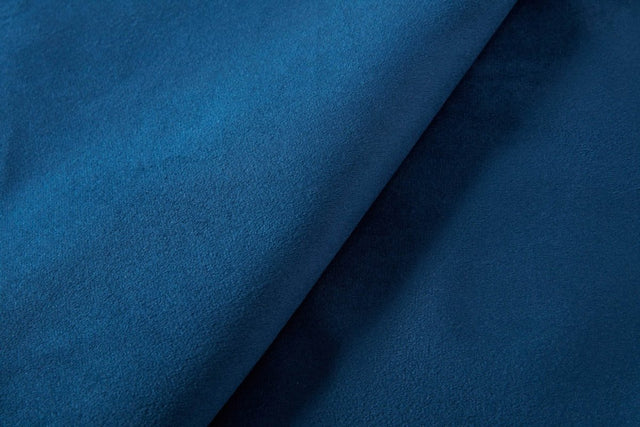 Queen Upholstered Blue Velvet Bed Frame With Tufted Headboard - Omega Lifestyles