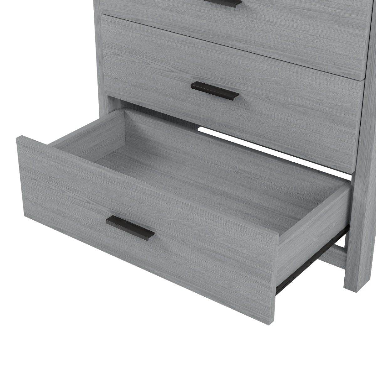 Retro American Country Style 5-Drawer Wooden Dresser - Omega Lifestyles