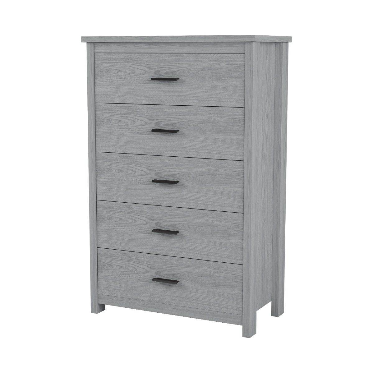 Retro American Country Style 5-Drawer Wooden Dresser - Omega Lifestyles