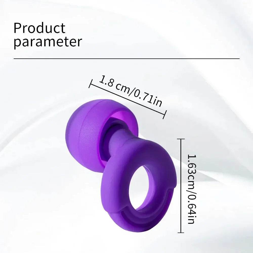 Reusable Soft Silicone Noise Reduction Earplugs Set - Sleep Galleria