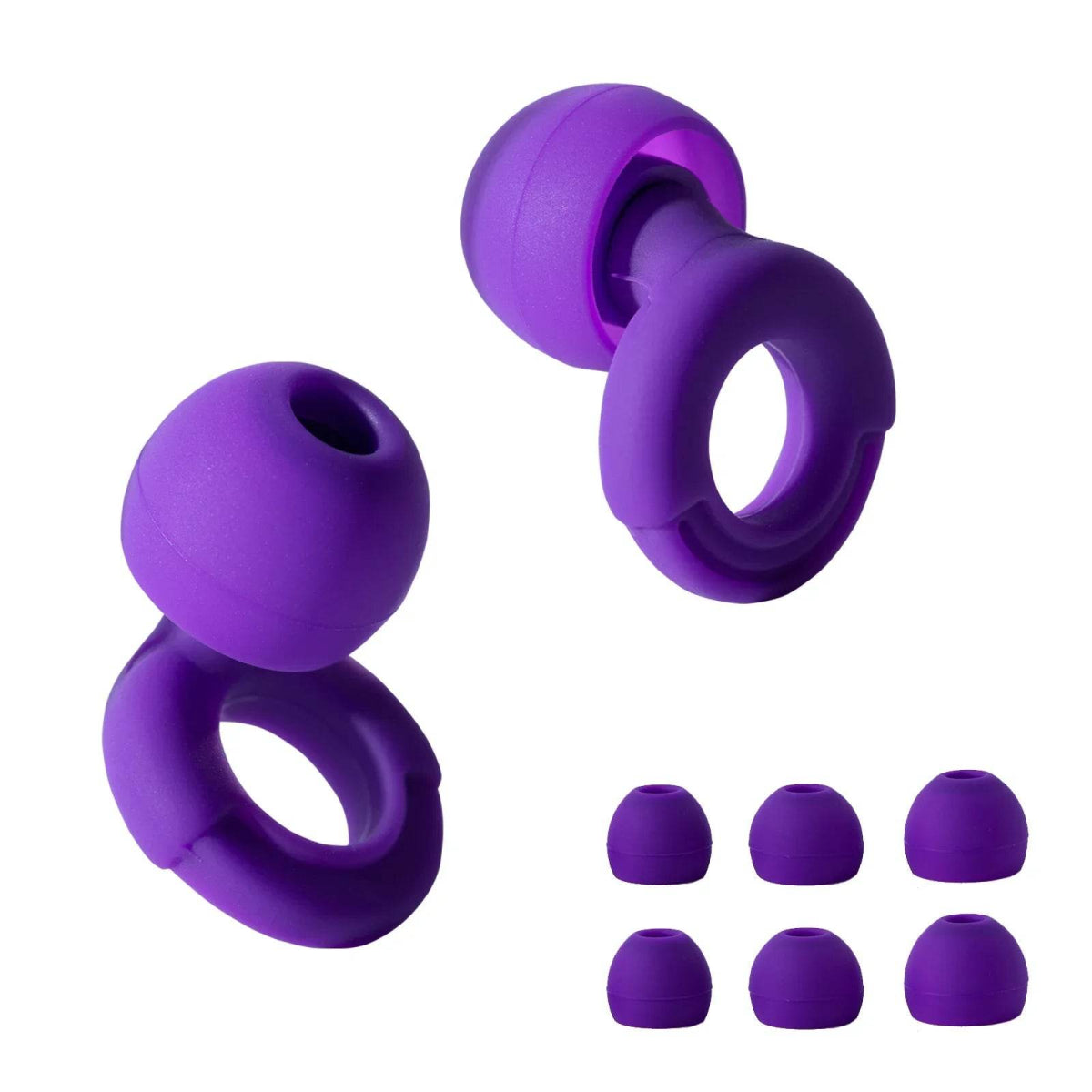 Reusable Soft Silicone Noise Reduction Earplugs Set - Sleep Galleria