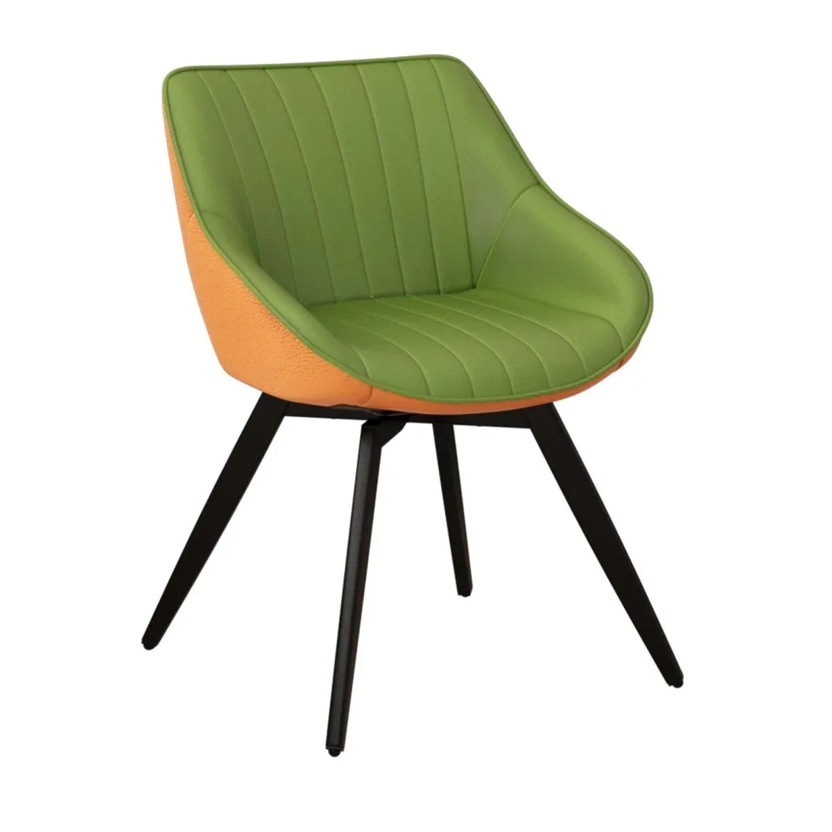 Round Tulip Dining Table With 2 Cushioned PU Chairs Set - Omega Lifestyles