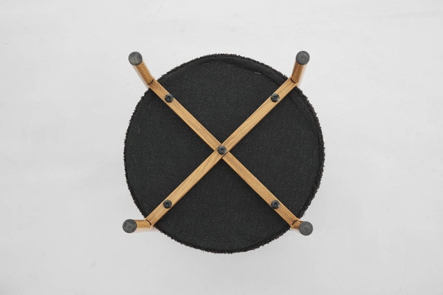 Round Upholstered Storage Ottoman With Removable Lid - Omega Lifestyles