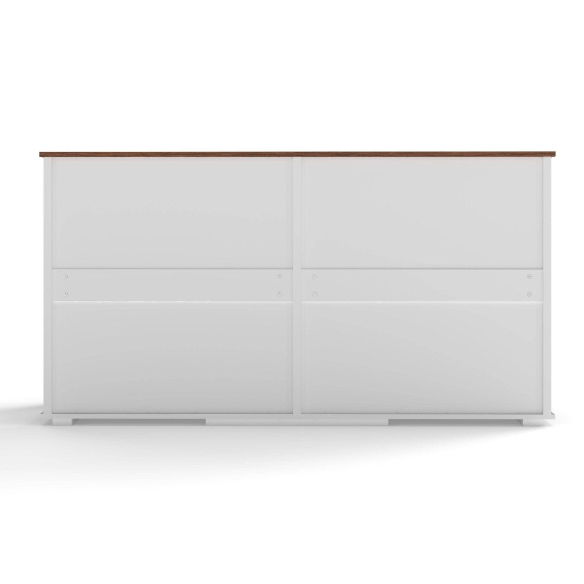 Rustic Large Double Dog Crate Furniture With Drawers - Omega Lifestyles