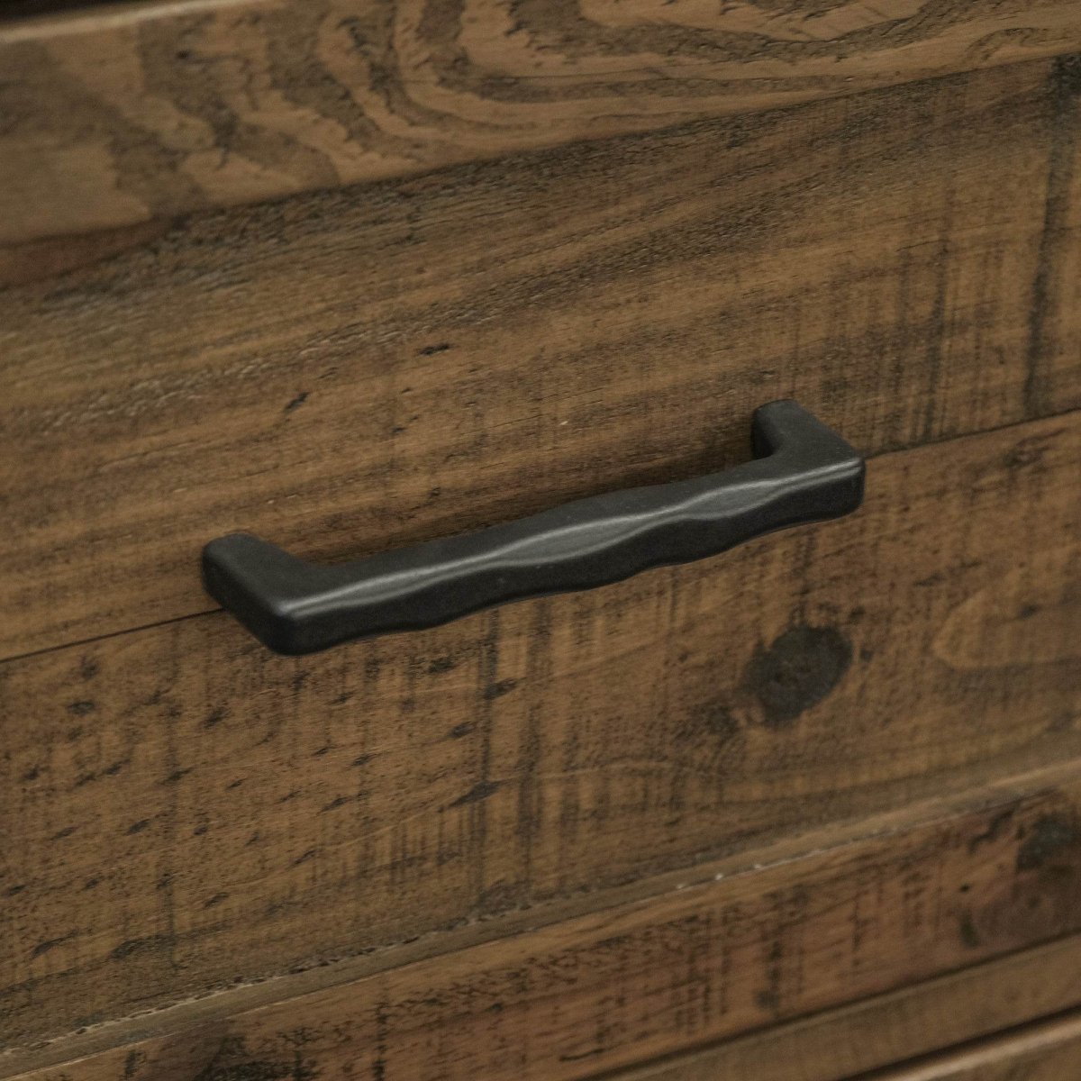 Rustic Solid Wood 5 - Drawer Chest Cabinet - Serenova - Omega Lifestyles