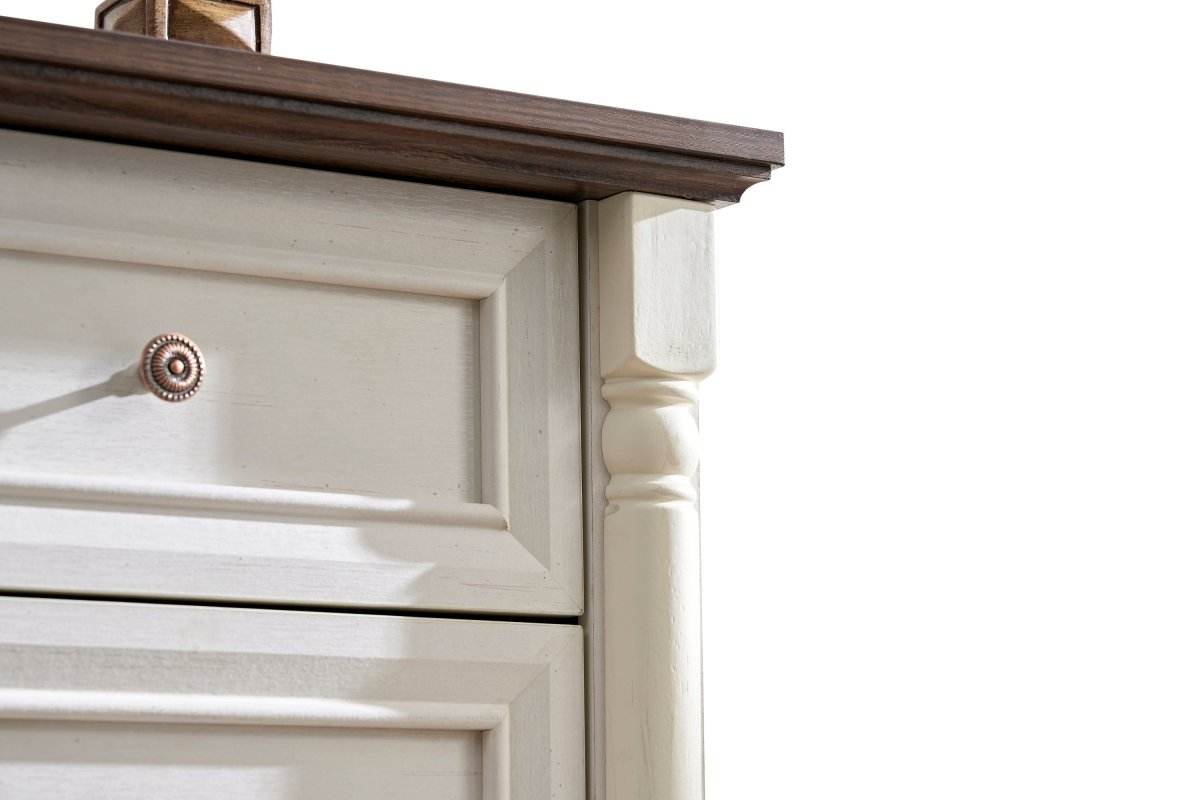 Rustic Walnut 10-Drawer Wooden Storage Dresser - Sleep Galleria