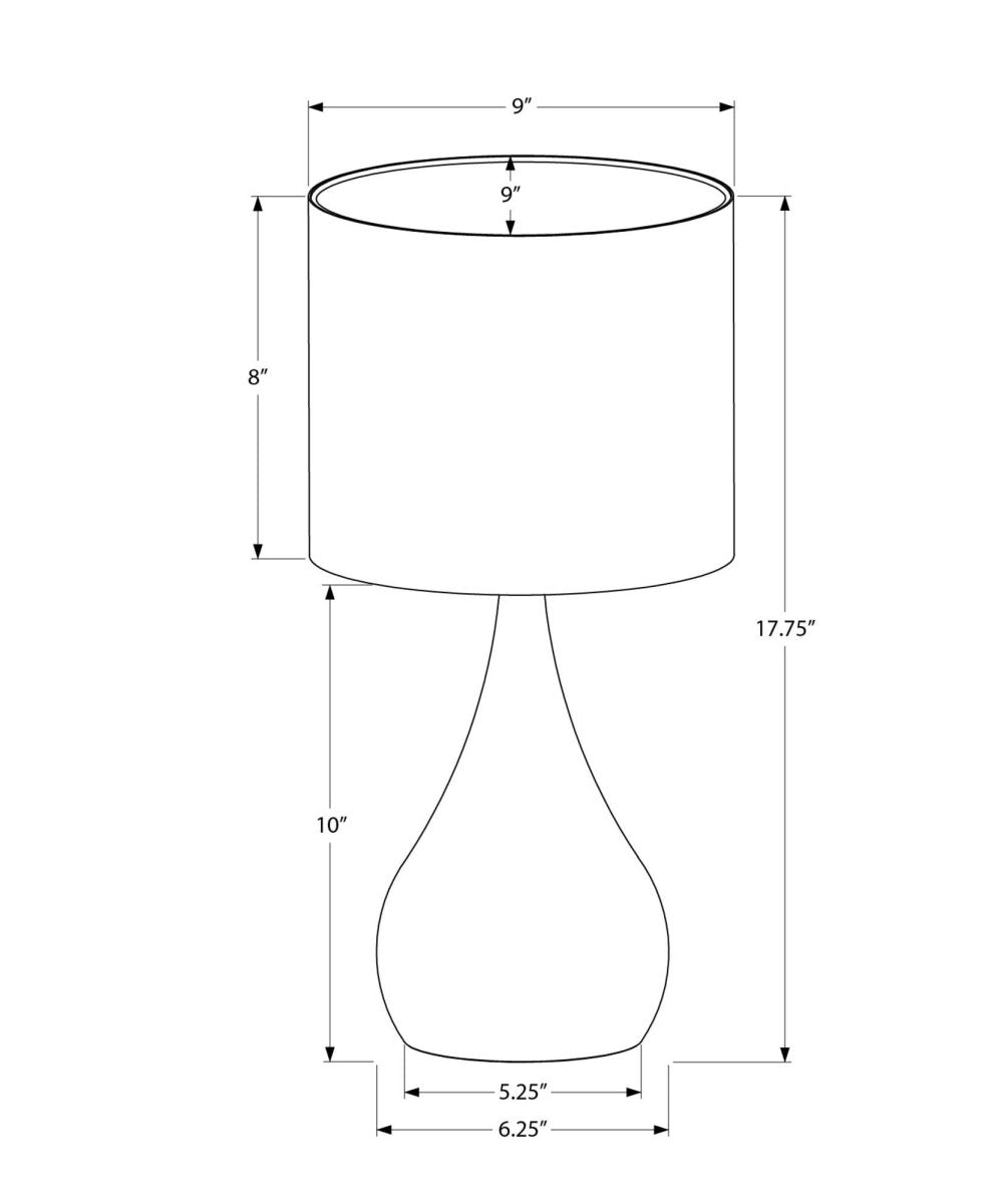 Set Of 2 18-Inch Black Metal Table Lamps With Shades - Sleep Galleria