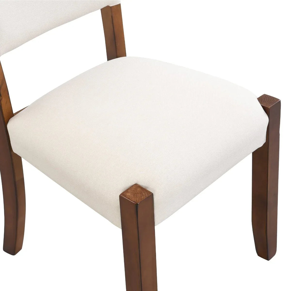 Set Of 4 Ergonomic Upholstered Rubber Wood Dining Chairs - Omega Lifestyles