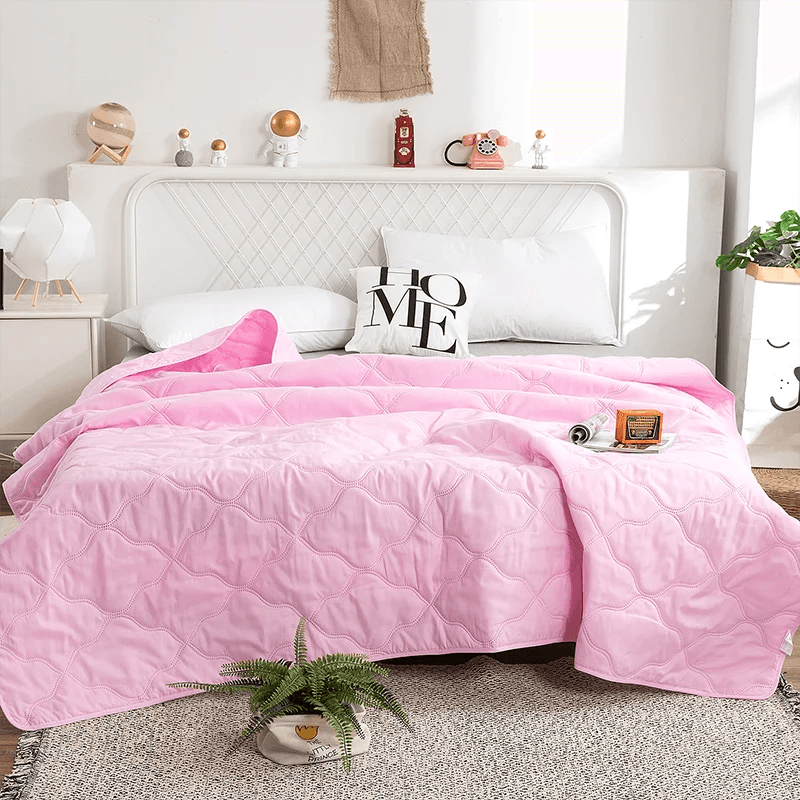 Silky Cooling Lightweight Summer Polyester Blanket - Sleep Galleria