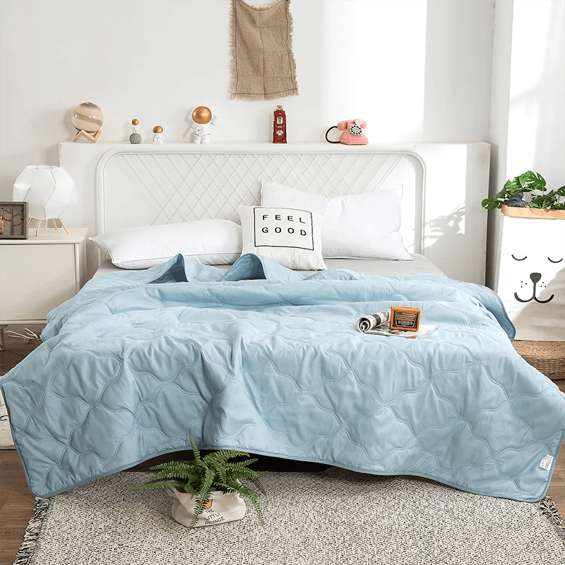 Silky Cooling Lightweight Summer Polyester Blanket - Sleep Galleria