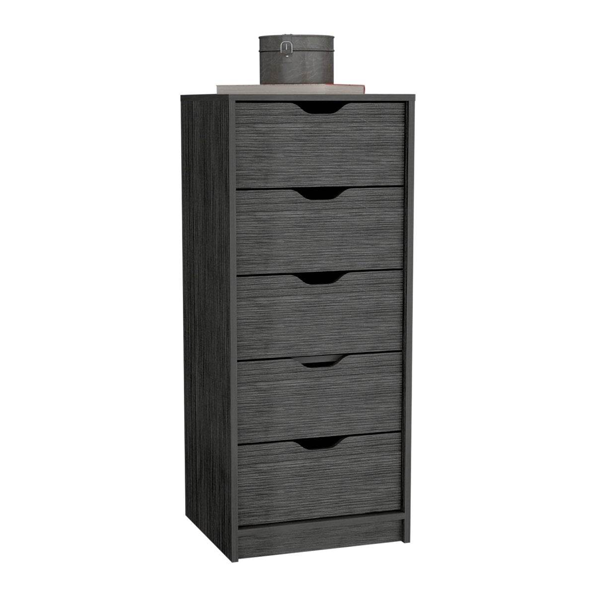 Slim 5-Drawer Oak Pine Storage Dresser - Sleep Galleria