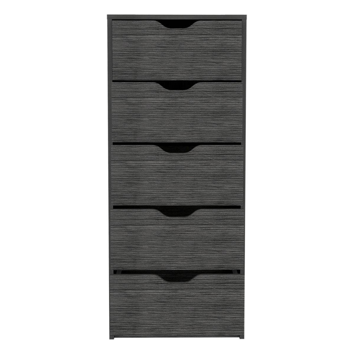 Slim 5-Drawer Oak Pine Storage Dresser - Sleep Galleria