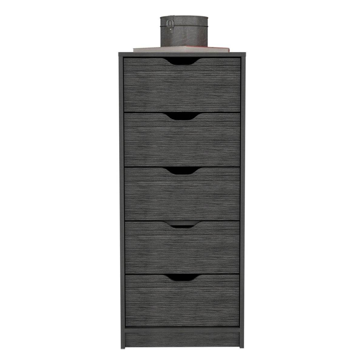Slim 5-Drawer Oak Pine Storage Dresser - Sleep Galleria