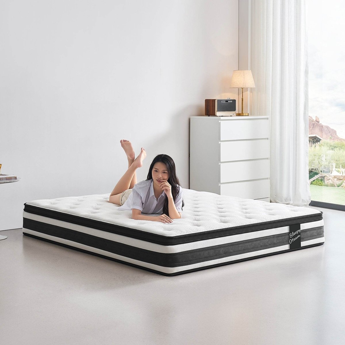 Soft 12-Inch Pocket Spring Memory Foam Mattress - Sleep Galleria