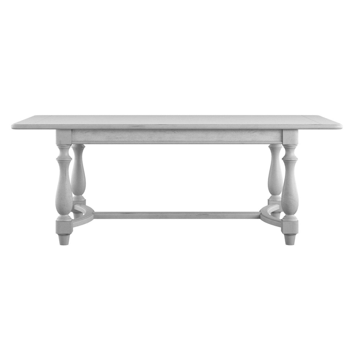 Solid Wood Rectangular Gray Dining Table Seating Six - Serenova - Omega Lifestyles