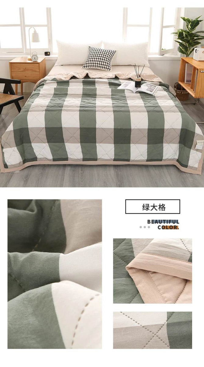 Summer Washed Quilted Polyester Cotton Blanket - Sleep Galleria