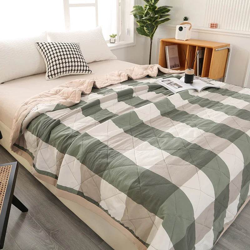 Summer Washed Quilted Polyester Cotton Blanket - Sleep Galleria