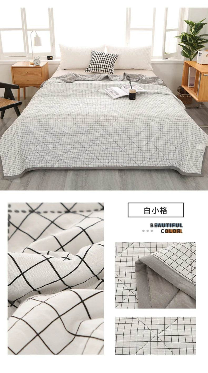 Summer Washed Quilted Polyester Cotton Blanket - Sleep Galleria