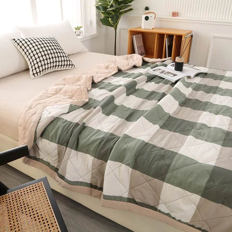 Summer Washed Quilted Polyester Cotton Blanket - Sleep Galleria
