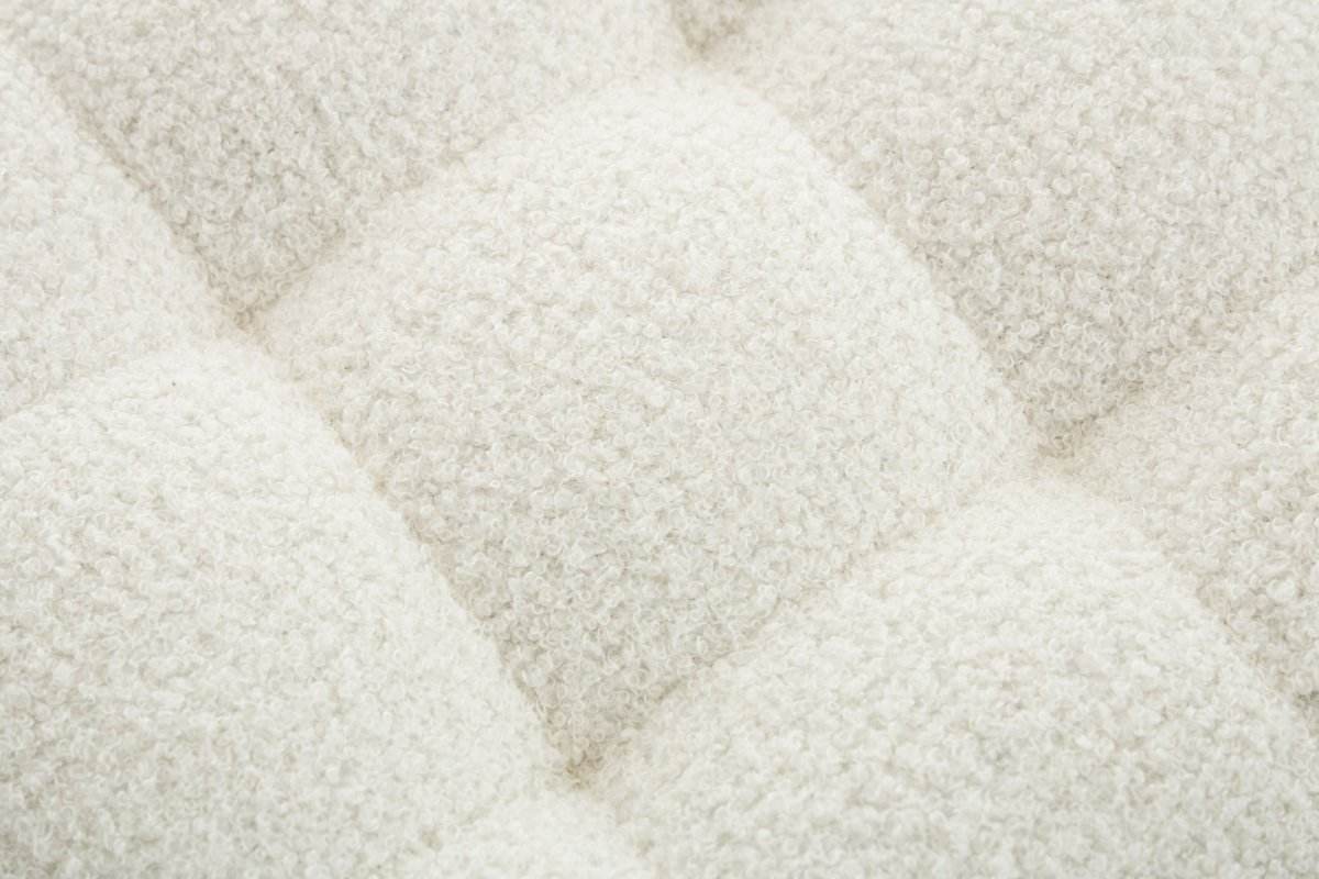 Teddy Fabric Upholstered Storage Bench With Metal Legs - Sleep Galleria