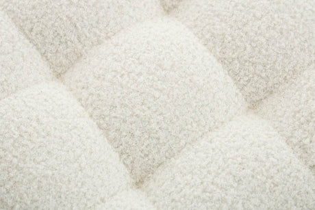 Teddy Fabric Upholstered Storage Bench With Metal Legs - Sleep Galleria