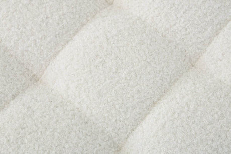 Teddy Fabric Upholstered Storage Bench With Metal Legs - Sleep Galleria