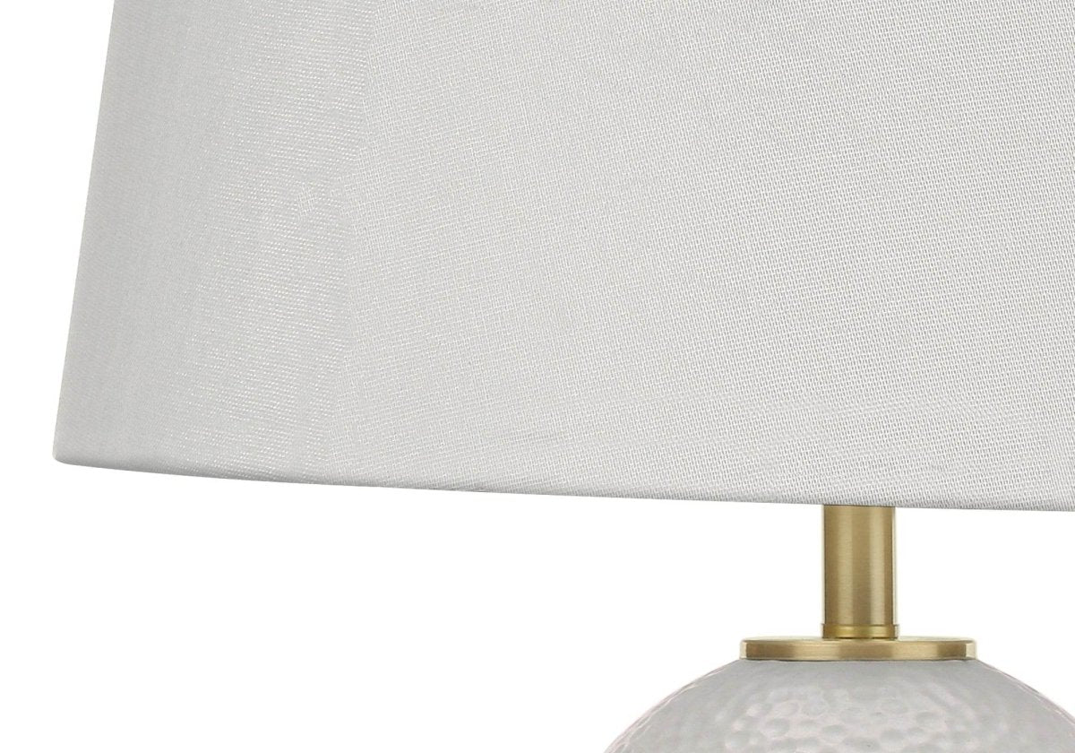 Transitional 26-Inch White Ceramic Table Lamp - Sleep Galleria