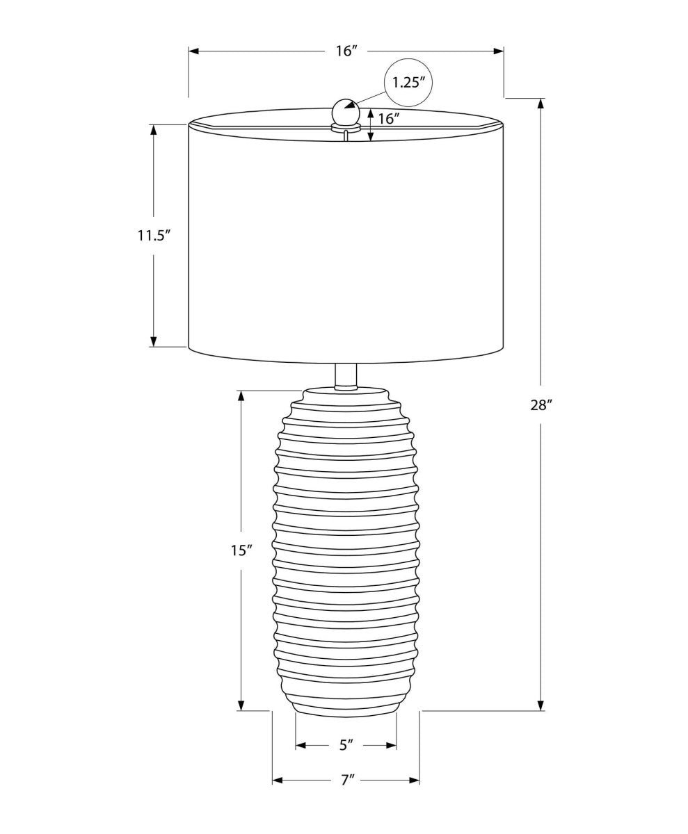 Transitional Cream Resin Textured 28-Inch Table Lamp - Sleep Galleria