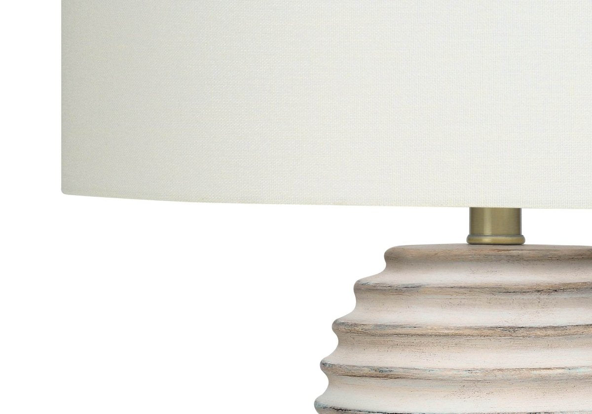 Transitional Cream Resin Textured 28-Inch Table Lamp - Sleep Galleria