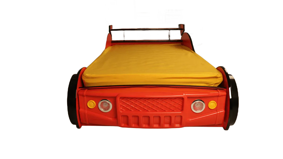 Twin Kids Racing Car Bed Frame With LED Light - Omega Lifestyles