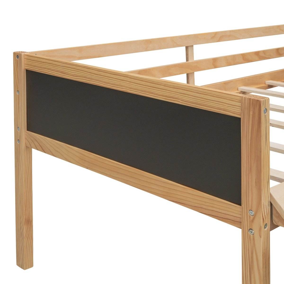 Twin Solid Wood Loft Bed With Storage Boxes - Sleep Galleria