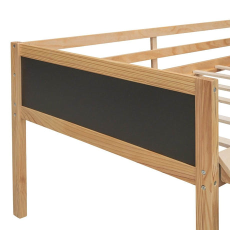 Twin Solid Wood Loft Bed With Storage Boxes - Sleep Galleria