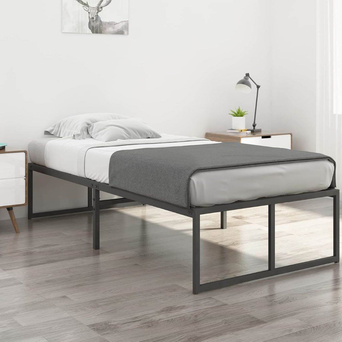 Twin XL 16 - Inch Heavy - Duty Metal Platform Bed Frame - Serenova - Omega Lifestyles