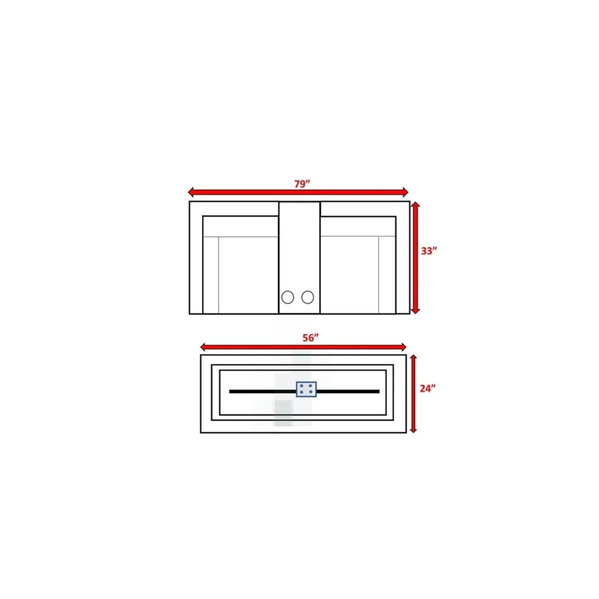 Two - Person Rattan Wicker Outdoor Seating Set With Fire Pit - Serenova - Omega Lifestyles