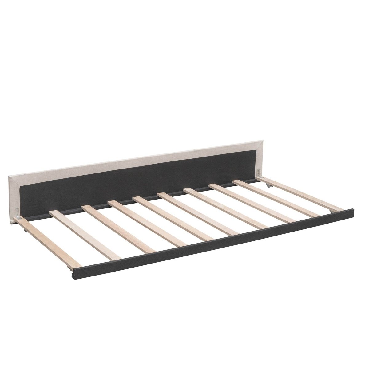 Upholstered Platform Bed With Drawers And Twin XL Trundle - Omega Lifestyles