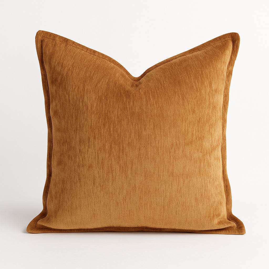 Velvet Mocha Glow Plush Throw Pillow 20 - Inch - Serenova - Omega Lifestyles