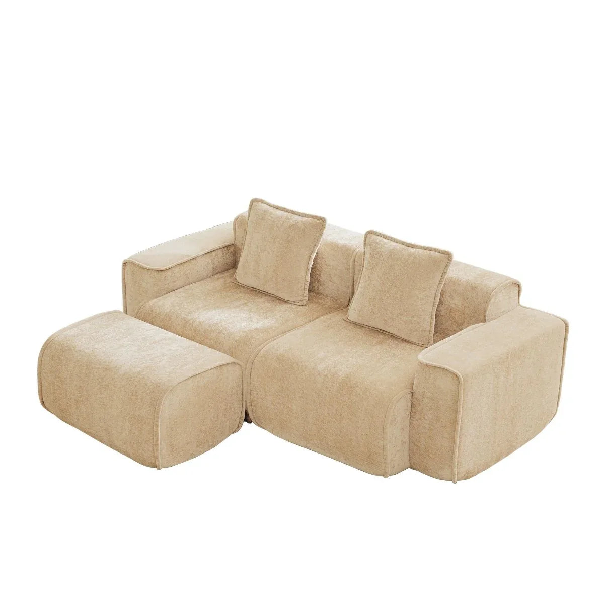 Velvet Modular 2-Seat L Shape Sectional Sofa - Omega Lifestyles