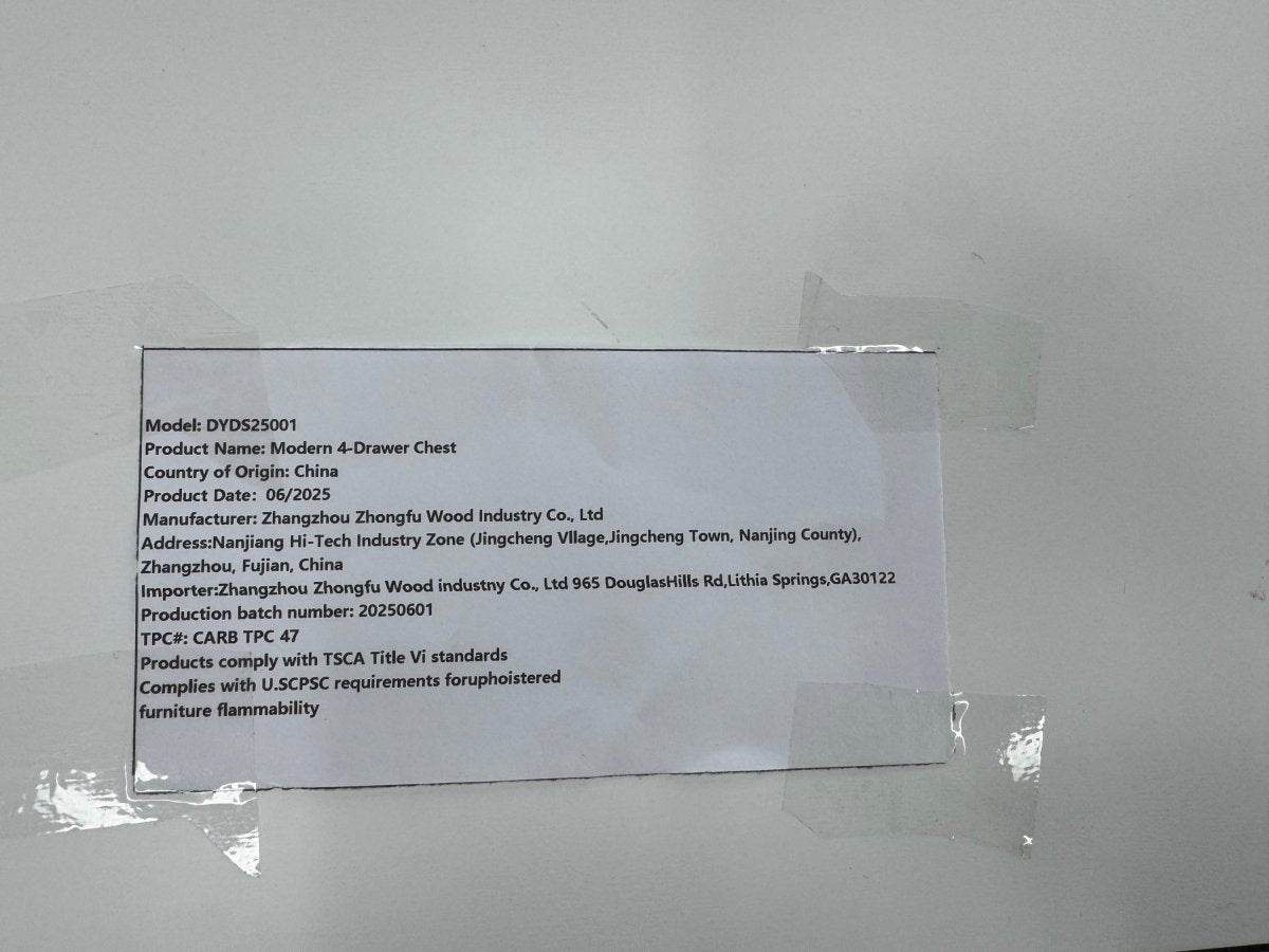 White 4-Drawer Modern Kids Storage Dresser - Sleep Galleria