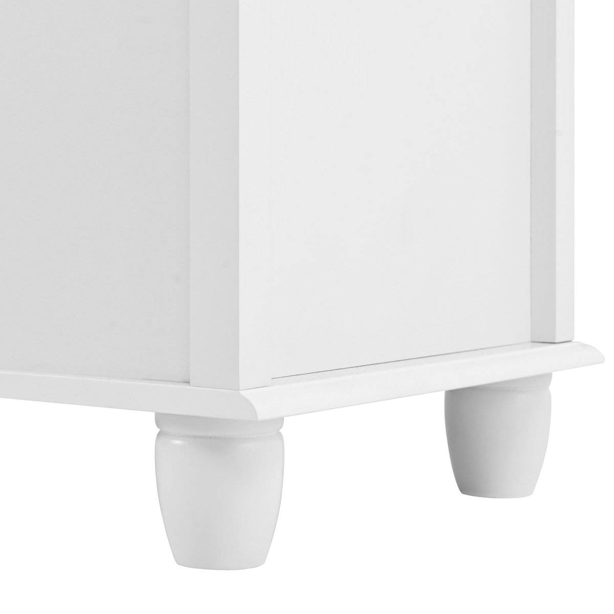 White Classic Modern 5-Drawer Wood Dresser - Sleep Galleria