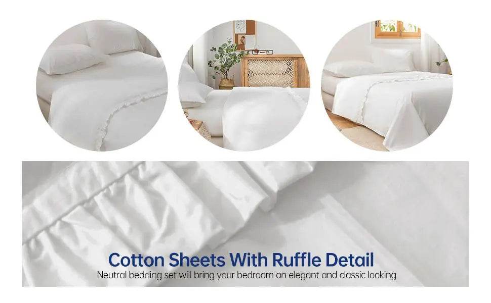 3-Piece 100% Cotton Soft Sheet Set - Sleep Galleria
