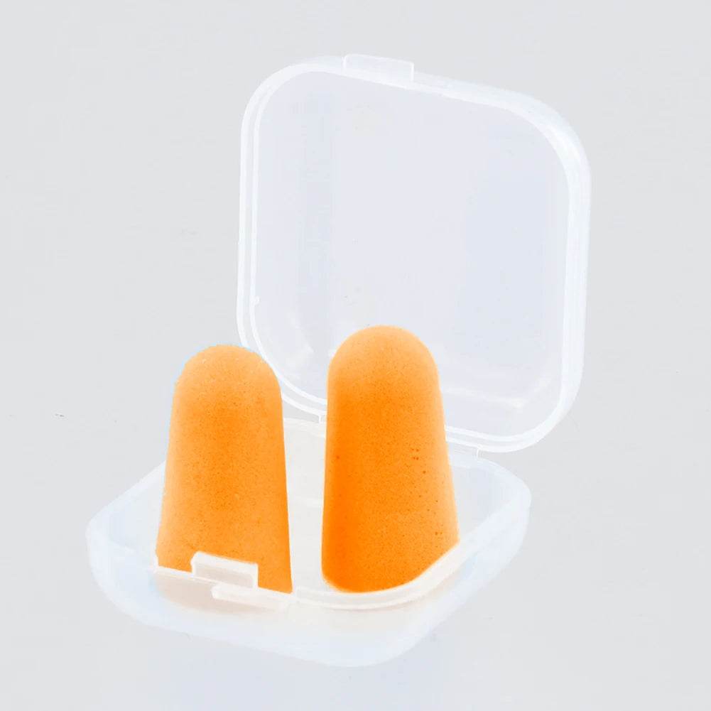 1 Pair Soft Ear Plug Noise Reduction Anti-noise Plugs with Storage Box Sound Insulation Earplug Reusable for Sleeping - Omega Lifestyles