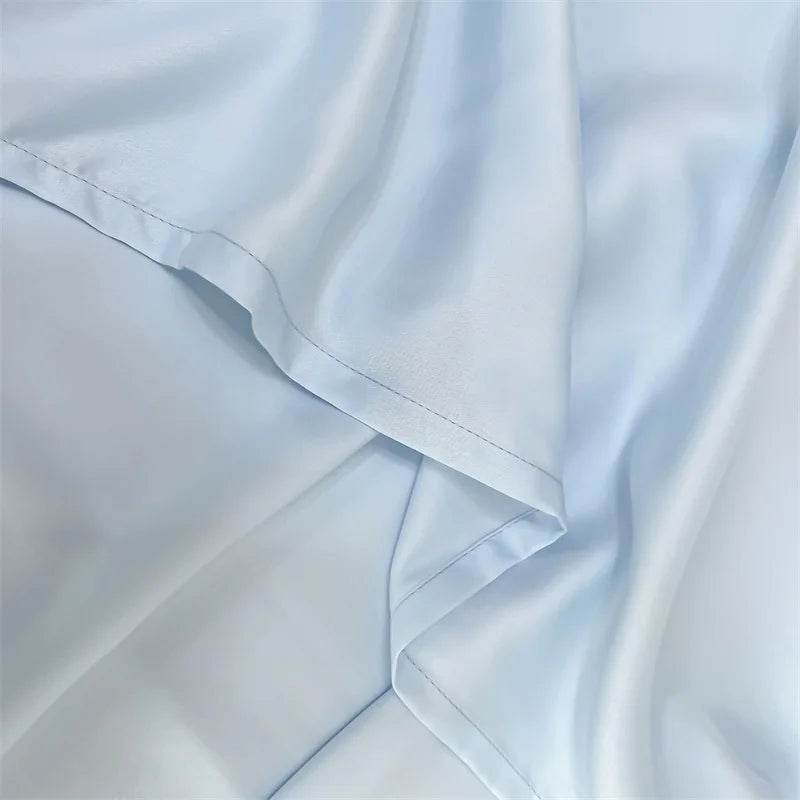 100% Bamboo Bed Sheet Flat Bed Sheets Luxury Flat Sheet Solid Color Single/Double/King/Queen Size Bed Linens Summer Cooling 2024 - Sleep Galleria