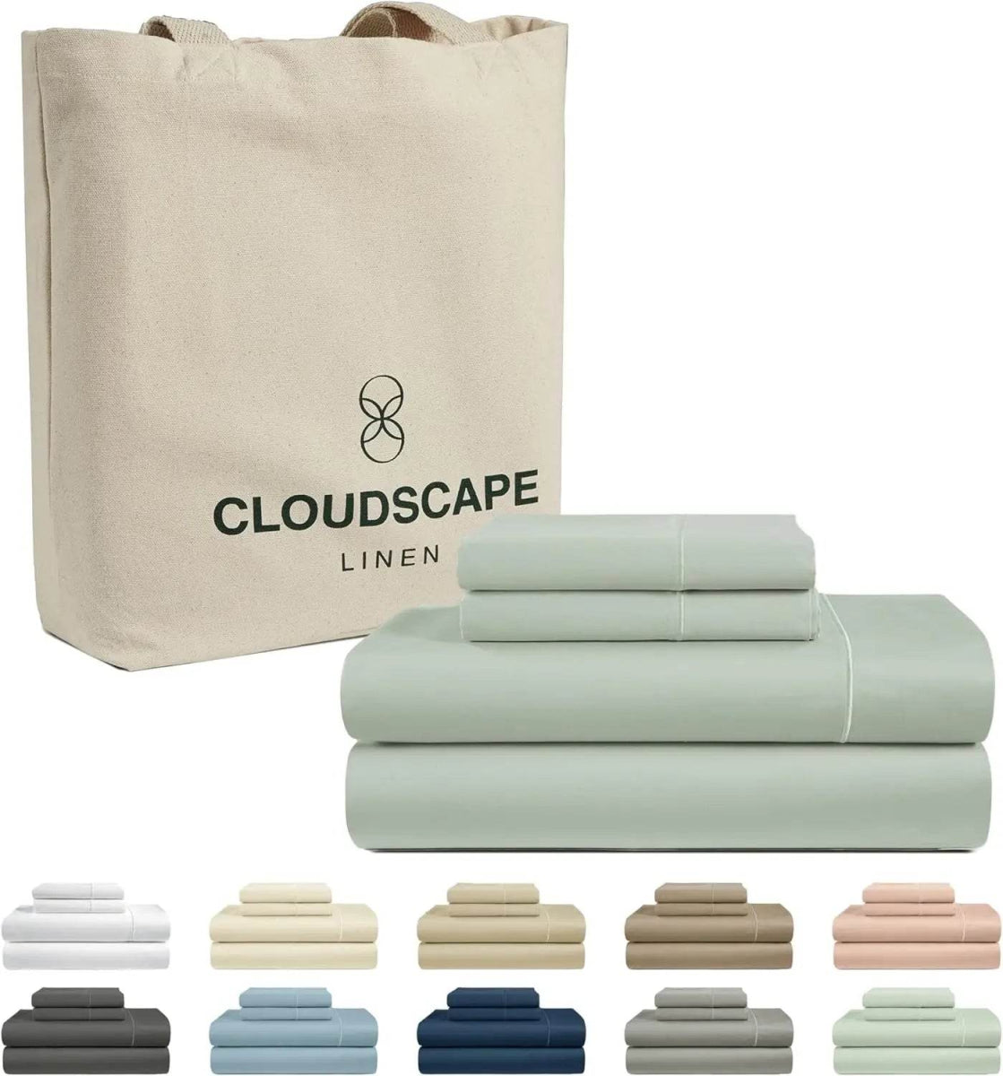 100% Egyptian Cotton Sheets Queen Size Bed Set, 4 Pieces Luxury Bedding Sheet, 1000 Thread Count,Hotel Quality, Silky Soft, - Omega Lifestyles