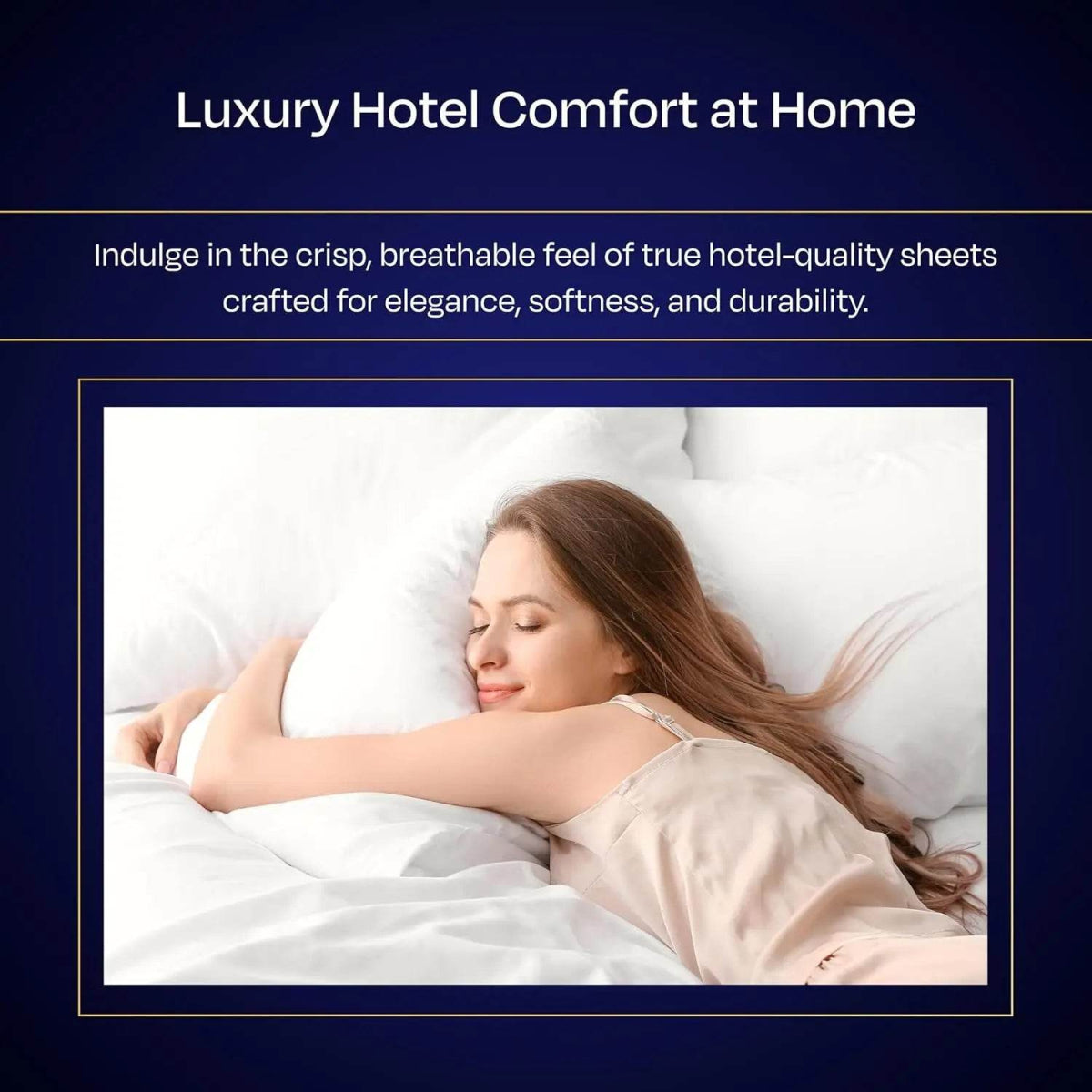 1000 Thread Count King Size Sheet Set - 100% Cotton Sheets with Deep Pockets, Softer Than Egyptian Cotton - White - Sleep Galleria