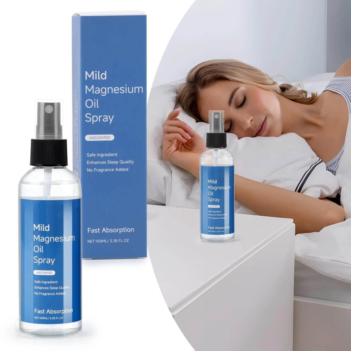 100ml Sleep Aid Spray Sleep Spray Fast Absorption Mild Long Lasting No Fragrance Overnight Sleep Pillow Spray Sleep Pillow Spray - Sleep Galleria