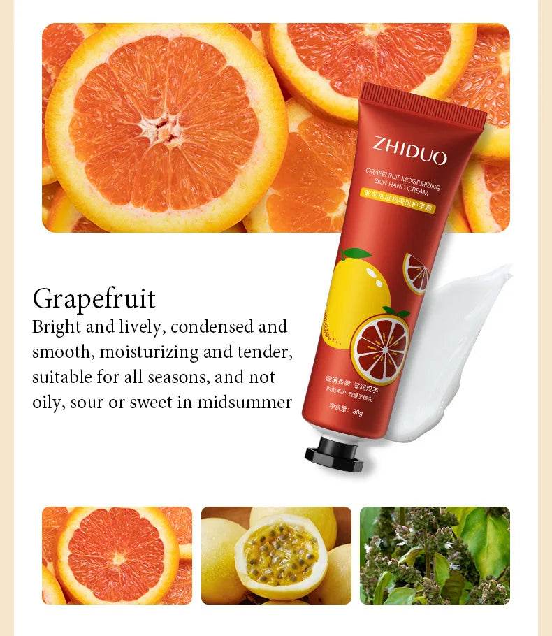 10pcs Fruit and Flower Fragrance Hand Cream Moisturizing Refreshing Nourishing Improving Roughness Hands Skin Care Products - Sleep Galleria