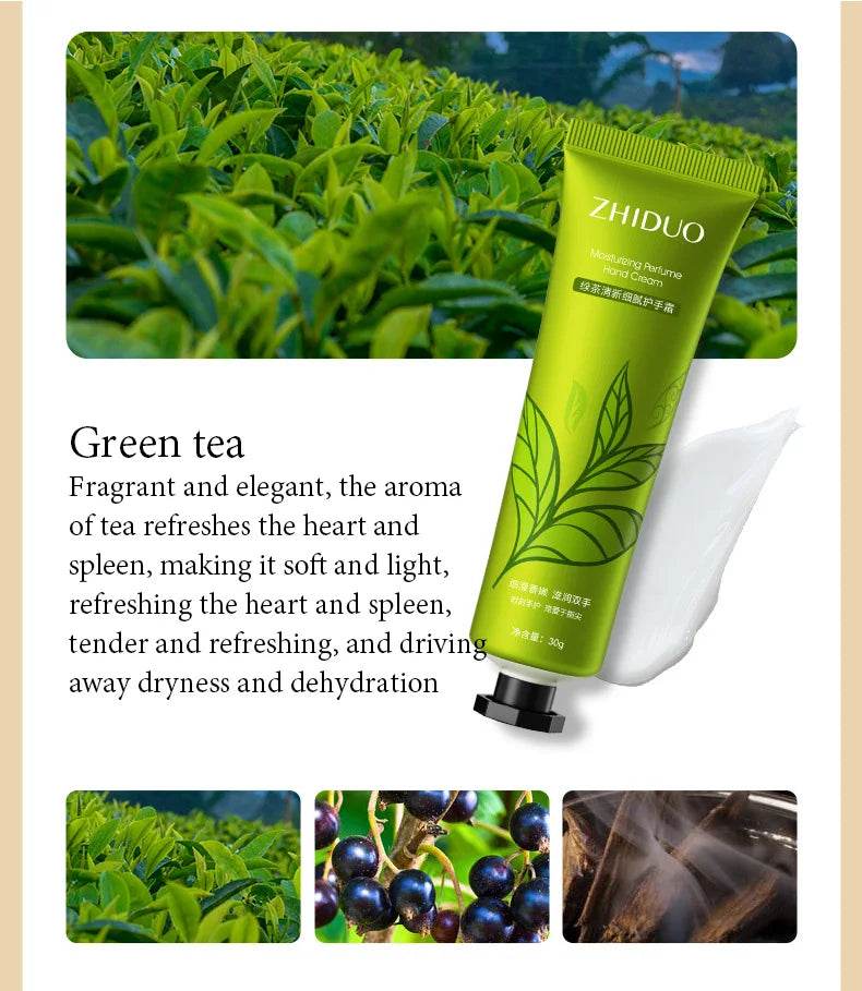 10pcs Fruit and Flower Fragrance Hand Cream Moisturizing Refreshing Nourishing Improving Roughness Hands Skin Care Products - Sleep Galleria