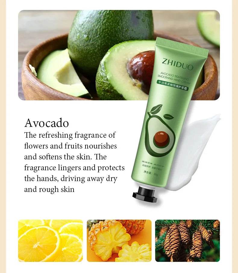 10pcs Fruit and Flower Fragrance Hand Cream Moisturizing Refreshing Nourishing Improving Roughness Hands Skin Care Products - Sleep Galleria