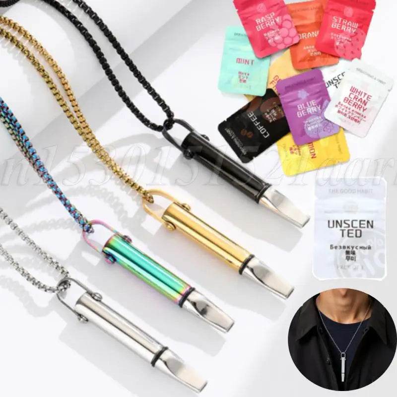 1/10 Flavors Aromatherapy Diffuser Necklace Pendant Quitting Smoking Breathing Necklace Neutral & Essential Oil Diffuser Lockets - Sleep Galleria