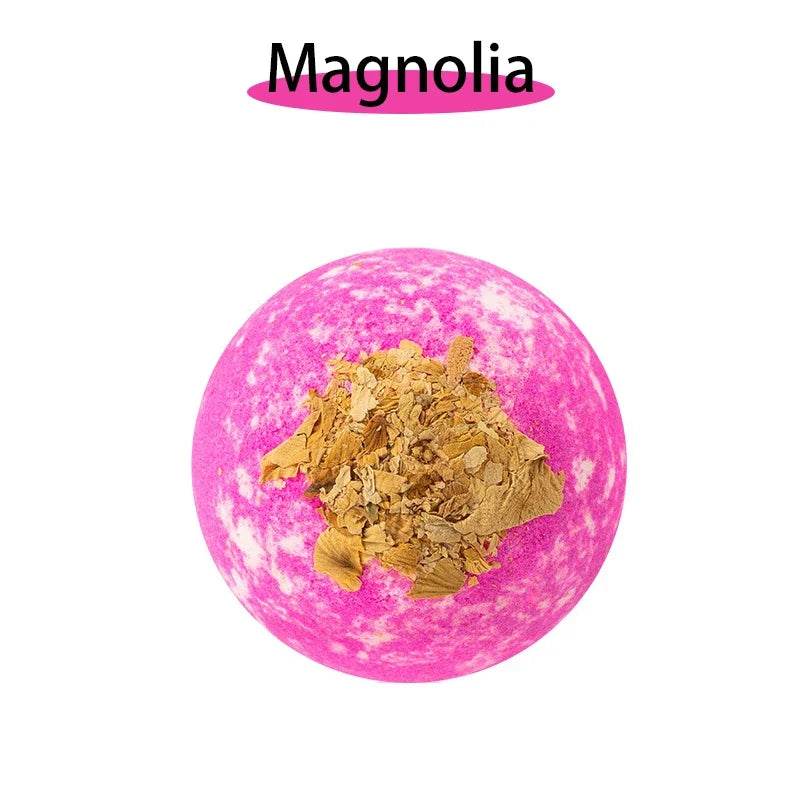 17 styles Shower Bath Salt Ball Dried Flower Ease Tension Natural Essential Oil Bubble Bouncy Explosion Bath Ball Clean Bathtub - Sleep Galleria